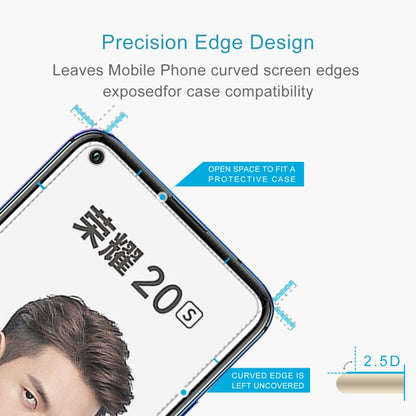 สำหรับ Huawei Honor 20s 10 ชิ้น 0.26mm 9H 2.5D ฟิล์มกระจกนิรภัย, For Huawei Honor 20s (10 PCS)