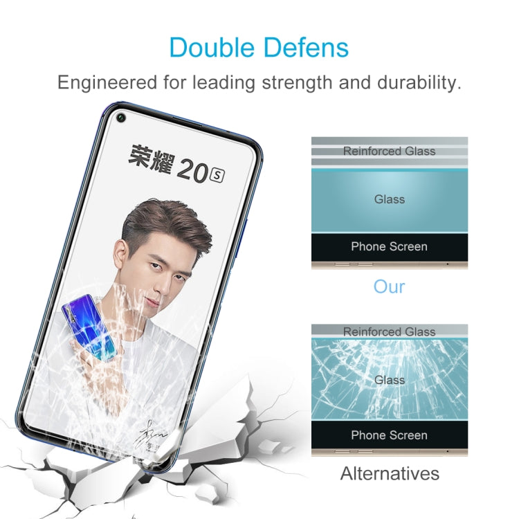 สำหรับ Huawei Honor 20s 10 ชิ้น 0.26mm 9H 2.5D ฟิล์มกระจกนิรภัย, For Huawei Honor 20s (10 PCS)