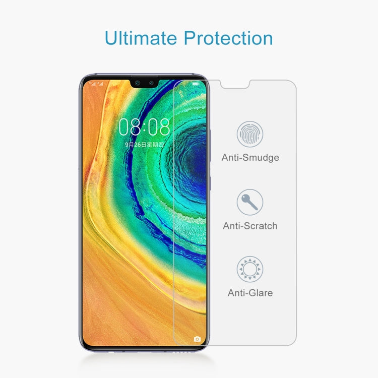 สำหรับ Huawei Mate 30 50 ชิ้น 0.26mm 9H 2.5D ฟิล์มกระจกนิรภัย, For Mate 30