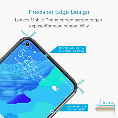 สำหรับ Huawei Nova 5T 50 ชิ้น 0.26mm 9H 2.5D ฟิล์มกระจกนิรภัย, For Nova 5T