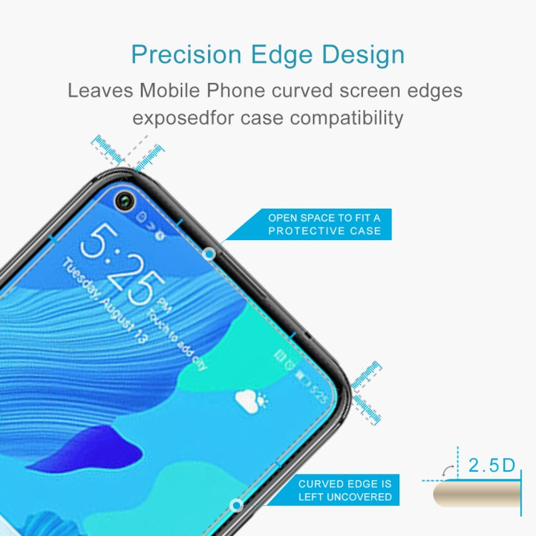 สำหรับ Huawei Nova 5T 10 ชิ้น 0.26mm 9H 2.5D ฟิล์มกระจกนิรภัย, For Huawei Nova 5T
