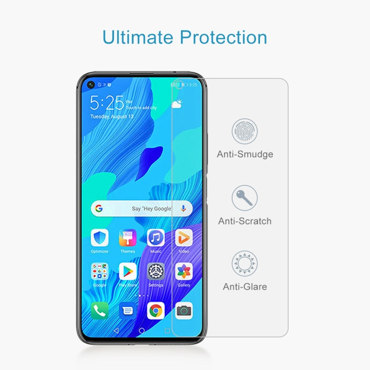 สำหรับ Huawei Nova 5T 10 ชิ้น 0.26mm 9H 2.5D ฟิล์มกระจกนิรภัย, For Huawei Nova 5T