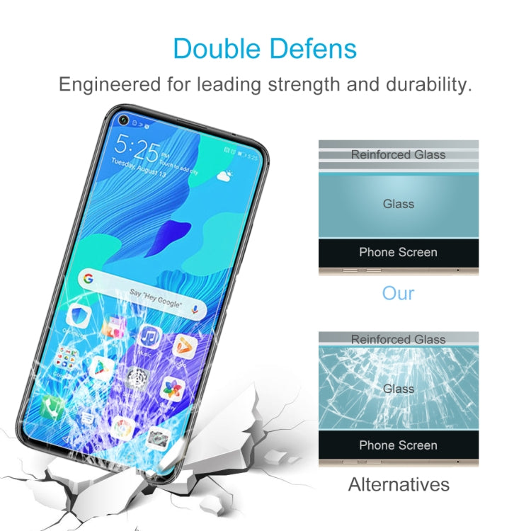 สำหรับ Huawei Nova 5T 10 ชิ้น 0.26mm 9H 2.5D ฟิล์มกระจกนิรภัย, For Huawei Nova 5T