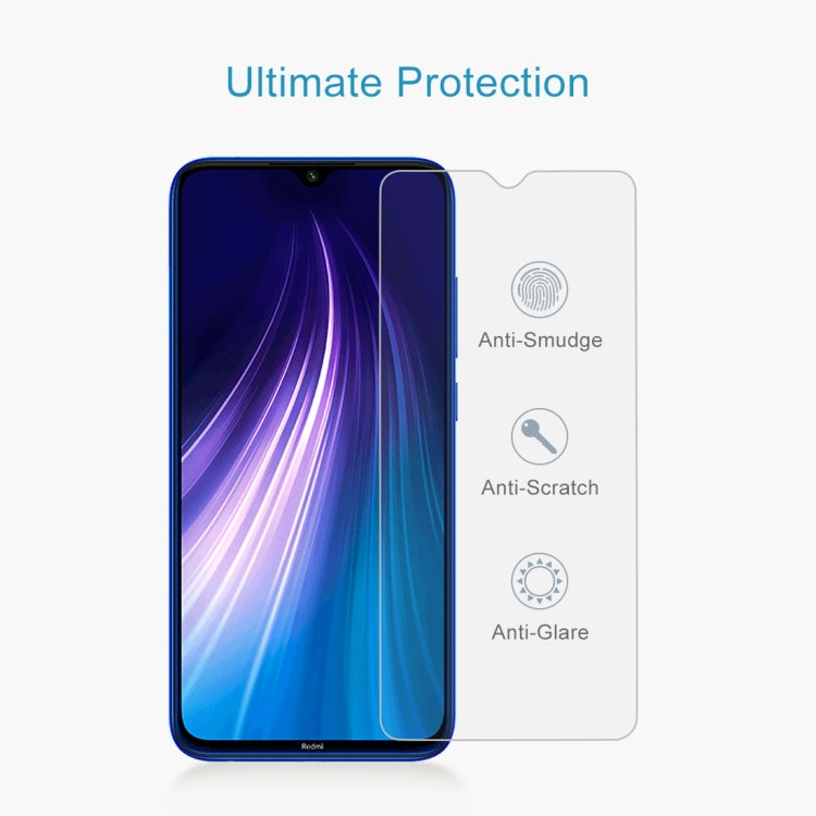 สำหรับ Xiaomi Redmi หมายเหตุ 8 2021 / Redmi หมายเหตุ 8 50 ชิ้น 0.26mm 9H 2.5D ฟิล์มกระจกนิรภัย, For Redmi Note 8 2021 / Redmi Note 8