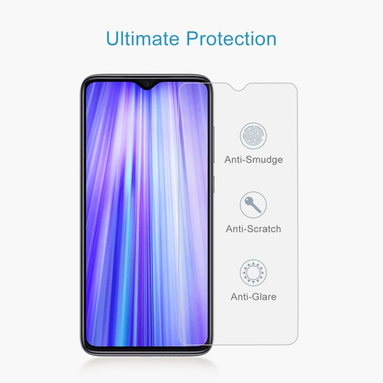 สำหรับ Xiaomi Redmi หมายเหตุ 8 Pro 10 ชิ้น 0.26mm 9H 2.5D ฟิล์มกระจกนิรภัย, For Xiaomi Redmi Note 8 Pro