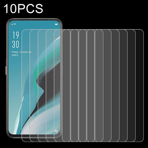 สำหรับ OPPO Reno 2F 10 ชิ้น 0.26mm 9H 2.5D ฟิล์มกระจกนิรภัย, For OPPO Reno 2F (10 PCS)