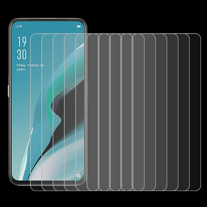 สำหรับ OPPO Reno 2F 10 ชิ้น 0.26mm 9H 2.5D ฟิล์มกระจกนิรภัย, For OPPO Reno 2F (10 PCS)