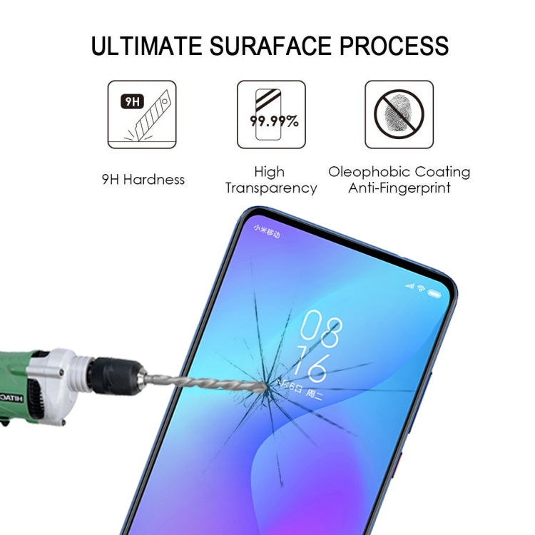 25 ชิ้น 9H 2.5D ฟิล์มกระจกนิรภัยแบบเต็มหน้าจอสำหรับ Xiaomi Redmi K20 / Redmi K20 Pro / K20 Pro พรีเมี่ยม, For Xiaomi Redmi K20 (25 PCS)