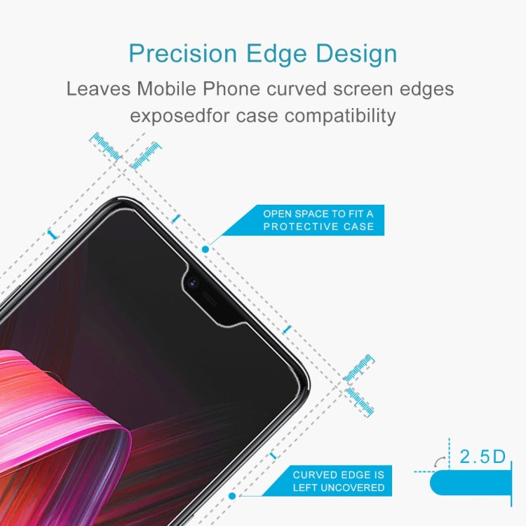 10 ชิ้น 9H 2.5D ฟิล์มกระจกนิรภัยสำหรับ OPPO R15 / R15 Pro, OPPO R15(10pcs)