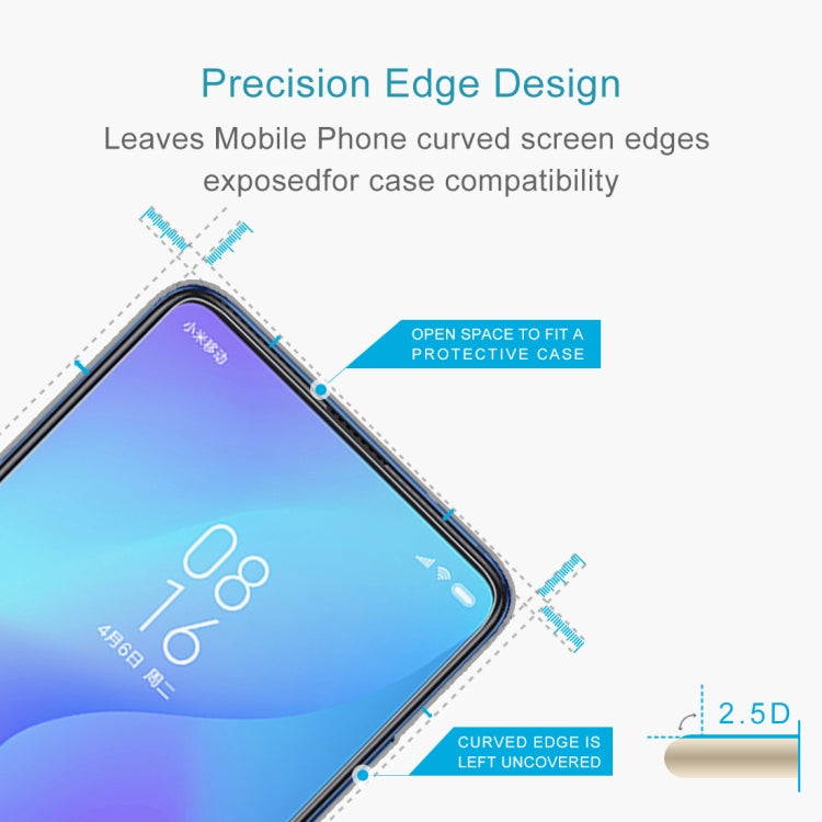 100 ชิ้น 0.26 มิลลิเมตร 9H 2.5D ฟิล์มกระจกนิรภัยสำหรับ Xiaomi R Edmi K20 / K20 Pro / K20 Pro พรีเมี่ยม, For Redmi K20 / K20 Pro / K20 Pro Premium