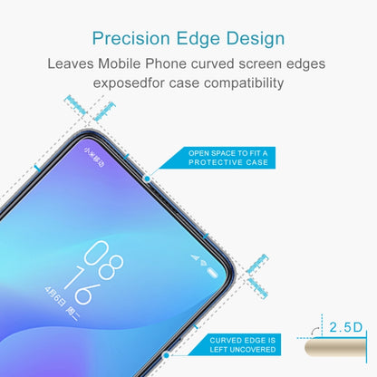 100 ชิ้น 0.26 มิลลิเมตร 9H 2.5D ฟิล์มกระจกนิรภัยสำหรับ Xiaomi R Edmi K20 / K20 Pro / K20 Pro พรีเมี่ยม, For Redmi K20 / K20 Pro / K20 Pro Premium