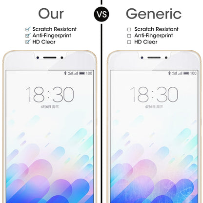 สำหรับ Meizu M3 Note / Meilan Note 3 0.26mm 9H ความแข็งพื้นผิว 2.5D ฟิล์มกระจกนิรภัยป้องกันการระเบิด, For M3 Note / Meilan Note 3