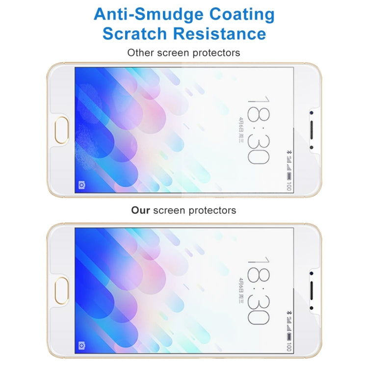 สำหรับ Meizu M3 Note / Meilan Note 3 0.26mm 9H ความแข็งพื้นผิว 2.5D ฟิล์มกระจกนิรภัยป้องกันการระเบิด, For M3 Note / Meilan Note 3