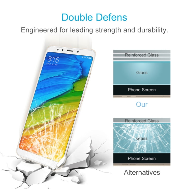 สำหรับ Xiaomi Redmi 5 0.26mm 9H ความแข็งพื้นผิว 2.5D ฟิล์มกระจกนิรภัยป้องกันการระเบิด, For Redmi 5