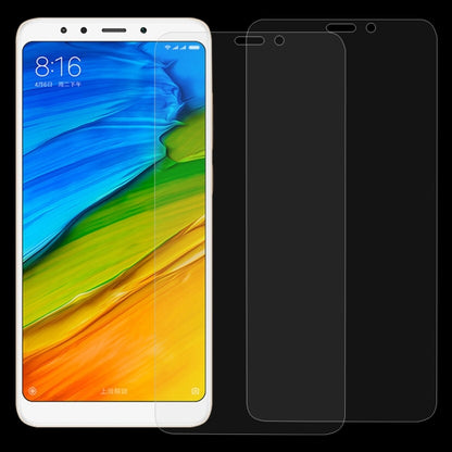 2 ชิ้นสำหรับ Xiaomi Redmi 5 0.26 มิลลิเมตร 9H ความแข็งพื้นผิว 2.5D ฟิล์มกระจกนิรภัยป้องกันการระเบิด, For Redmi 5