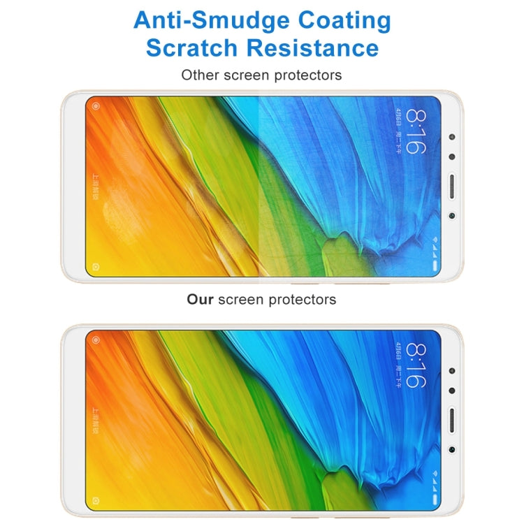 2 ชิ้นสำหรับ Xiaomi Redmi 5 0.26 มิลลิเมตร 9H ความแข็งพื้นผิว 2.5D ฟิล์มกระจกนิรภัยป้องกันการระเบิด, For Redmi 5