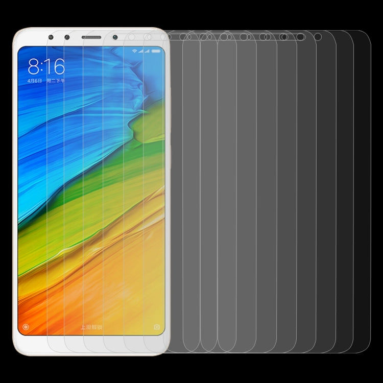 10 ชิ้นสำหรับ Xiaomi R Edmi 5 0.26 มิลลิเมตร 9H ความแข็งพื้นผิว 2.5D ฟิล์มกระจกนิรภัยป้องกันการระเบิด, For Redmi 5