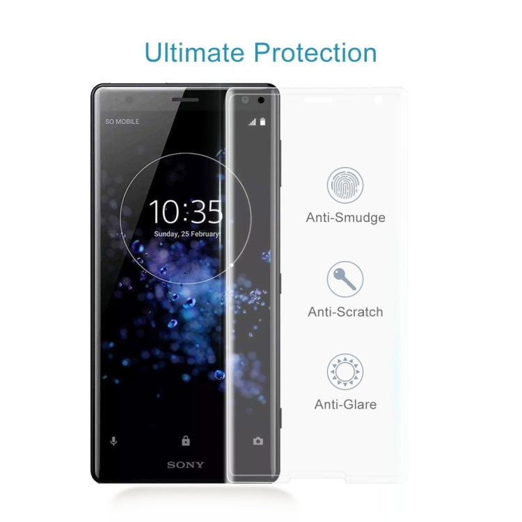 25 ชิ้นสำหรับ Sony Xperia XZ2 ขนาดกะทัดรัด 0.3 มิลลิเมตร 9H ความแข็งพื้นผิว 3D ฟิล์มกระจกนิรภัยป้องกันการระเบิด, For Sony Xperia XZ2 Compact
