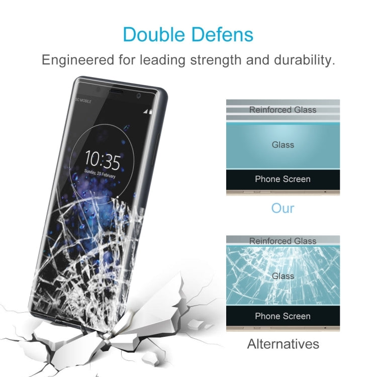 25 ชิ้นสำหรับ Sony Xperia XZ2 ขนาดกะทัดรัด 0.3 มิลลิเมตร 9H ความแข็งพื้นผิว 3D ฟิล์มกระจกนิรภัยป้องกันการระเบิด, For Sony Xperia XZ2 Compact
