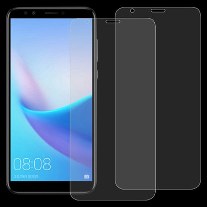 2 ชิ้น 0.26 มิลลิเมตร 9H 2.5D ฟิล์มกระจกนิรภัยสำหรับ Huawei เพลิดเพลินไปกับ 8 / เกียรติยศ 7C, For Enjoy 8 / Honor 7C