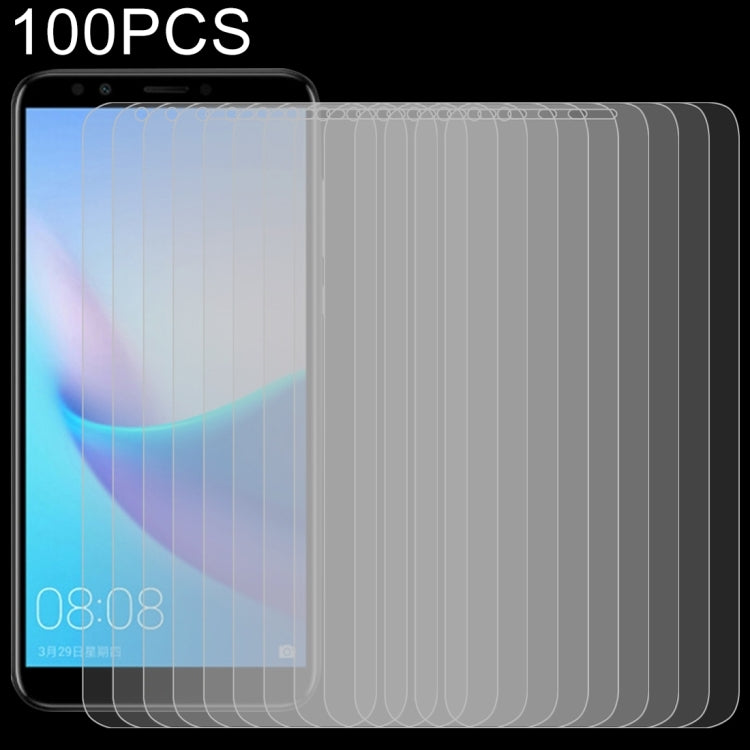 100 ชิ้น 0.26 มิลลิเมตร 9H 2.5D ฟิล์มกระจกนิรภัยสำหรับ Huawei เพลิดเพลินไปกับ 8 / เกียรติยศ 7C, For Enjoy 8 / Honor 7C