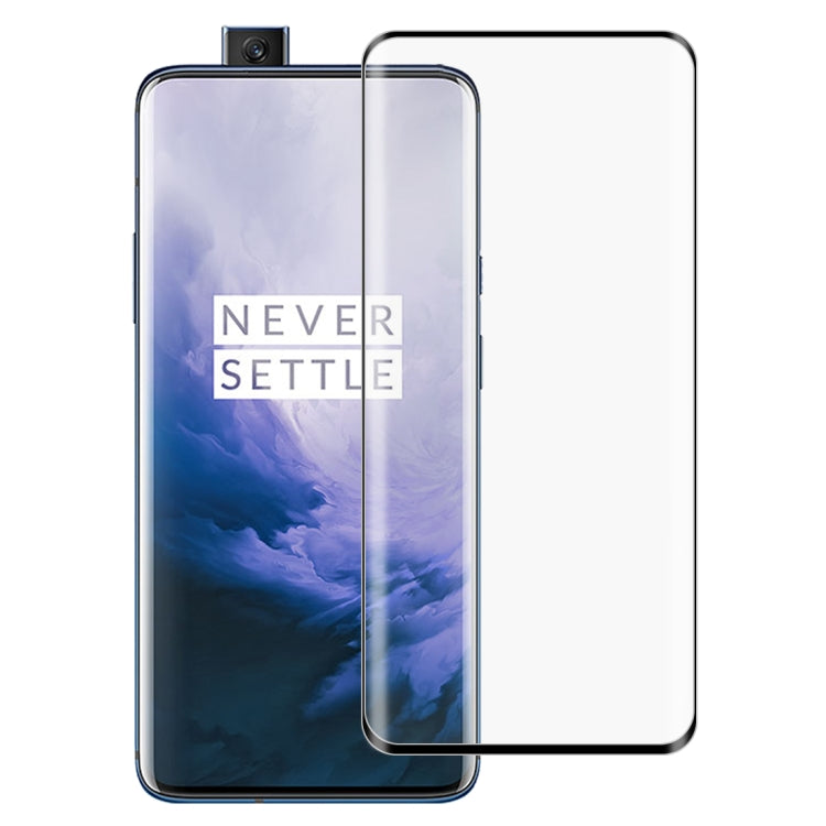 ฟิล์มกระจกนิรภัยขอบโค้งแบบเต็มหน้าจอ 9H สำหรับ OnePlus 7 Pro
