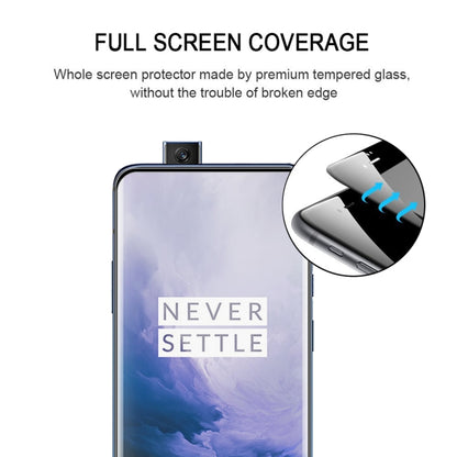 ฟิล์มกระจกนิรภัยขอบโค้งแบบเต็มหน้าจอ 9H สำหรับ OnePlus 7 Pro
