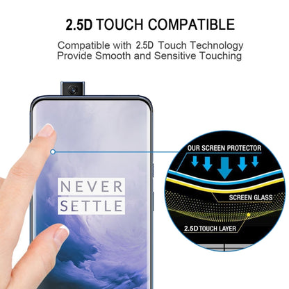 ฟิล์มกระจกนิรภัยขอบโค้งแบบเต็มหน้าจอ 9H สำหรับ OnePlus 7 Pro
