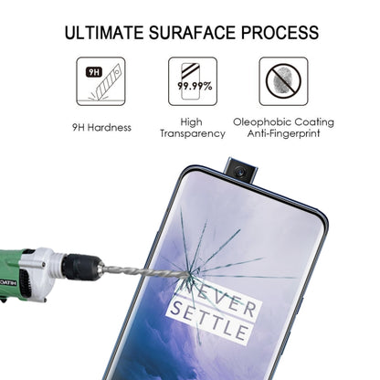 ฟิล์มกระจกนิรภัยขอบโค้งแบบเต็มหน้าจอ 9H สำหรับ OnePlus 7 Pro