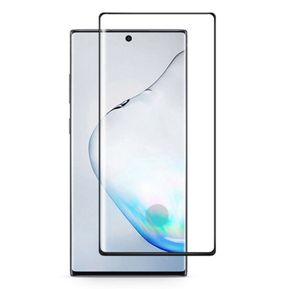 สำหรับ Galaxy Note 10+ ฟิล์มกระจกนิรภัยขอบโค้งแบบกาวเต็ม 3D รองรับการปลดล็อคด้วยลายนิ้วมือ, For Galaxy Note 10+ 9H (1 PC)
