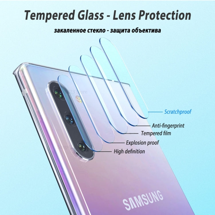 สำหรับ Galaxy Note 10+ ฟิล์มกระจกนิรภัยขอบโค้งแบบกาวเต็ม 3D รองรับการปลดล็อคด้วยลายนิ้วมือ, For Galaxy Note 10+ 9H (1 PC)