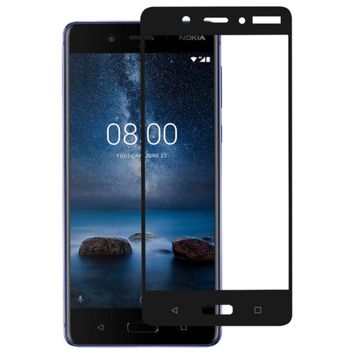 Full Glue Full Cover Screen Protector ฟิล์มกระจกนิรภัยสำหรับ Nokia 8, For Nokia 8