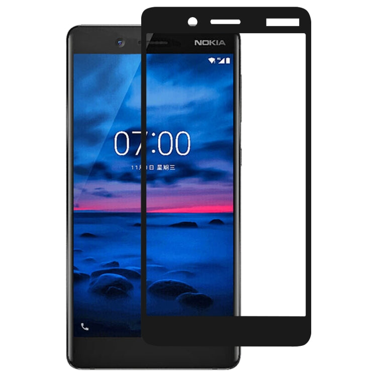 Full Glue Full Cover Screen Protector ฟิล์มกระจกนิรภัยสำหรับ Nokia 7, For Nokia 7
