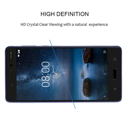 Full Glue Full Cover Screen Protector ฟิล์มกระจกนิรภัยสำหรับ Nokia 5, For Nokia 5
