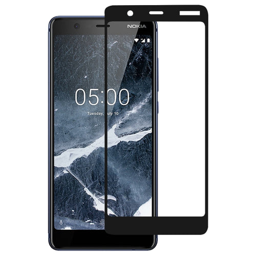 Full Glue Full Cover Screen Protector ฟิล์มกระจกนิรภัยสำหรับ Nokia 5.1, For Nokia 5.1