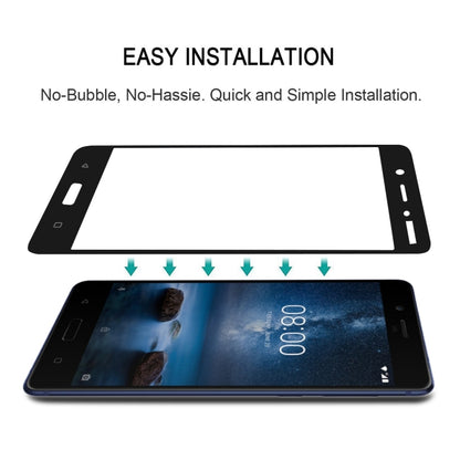 Full Glue Full Cover Screen Protector ฟิล์มกระจกนิรภัยสำหรับ Nokia 1 Plus, For Nokia 1 Plus