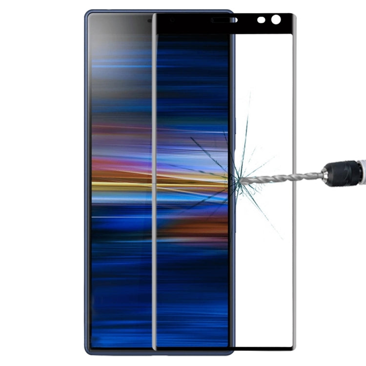 ฟิล์มกระจกนิรภัยแบบเต็มหน้าจอโค้ง 9H 3D สำหรับ Sony Xperia 10 Plus, For Sony Xperia 10 Plus(1 PC)