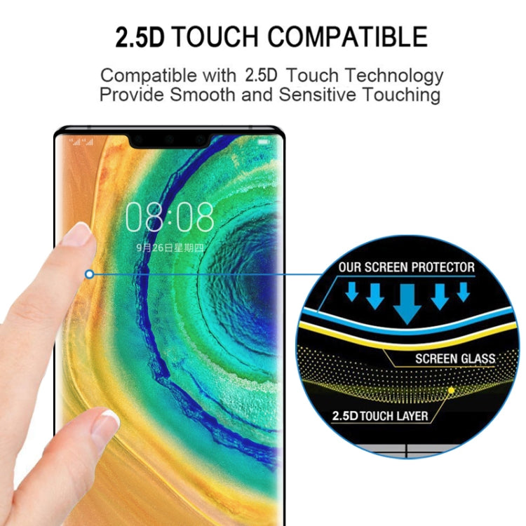 25 ชิ้นเต็มฝาครอบหน้าจอโค้งป้องกันฟิล์มกระจกนิรภัยสำหรับหัวเว่ย Mate 30 Pro, For Huawei Mate 30 Pro