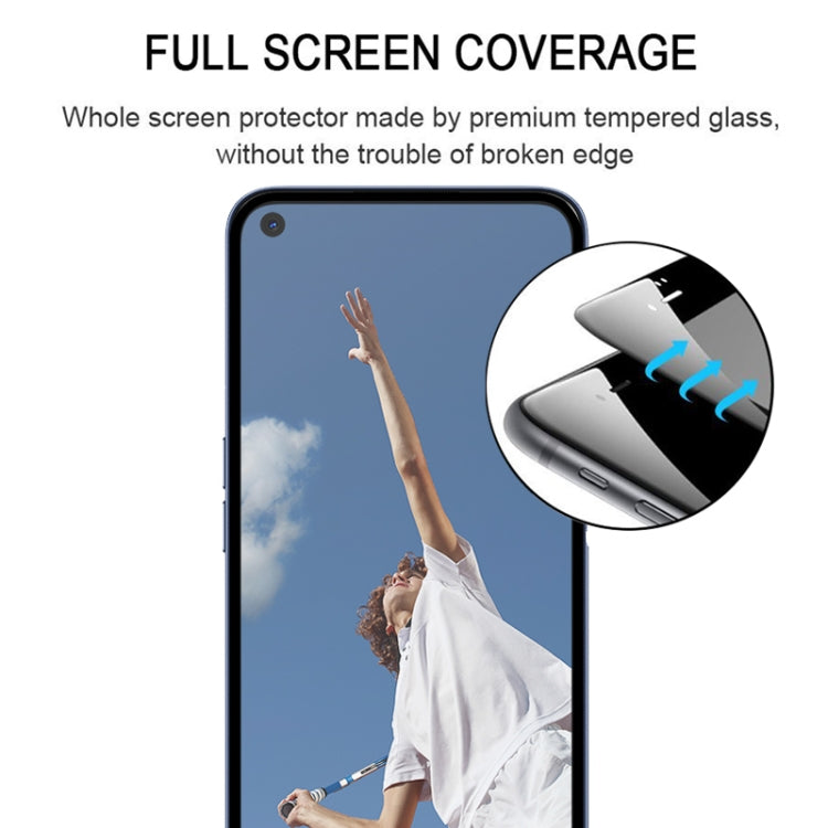 สำหรับ OPPO A52 Full กาวฟิล์มกระจกนิรภัยแบบเต็มหน้าจอ, For OPPO A52