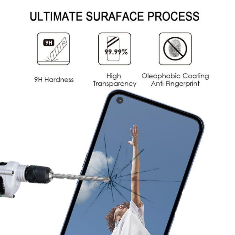 สำหรับ OPPO A52 Full กาวฟิล์มกระจกนิรภัยแบบเต็มหน้าจอ, For OPPO A52