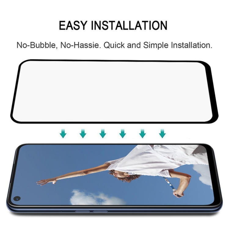 สำหรับ OPPO A52 Full กาวฟิล์มกระจกนิรภัยแบบเต็มหน้าจอ, For OPPO A52