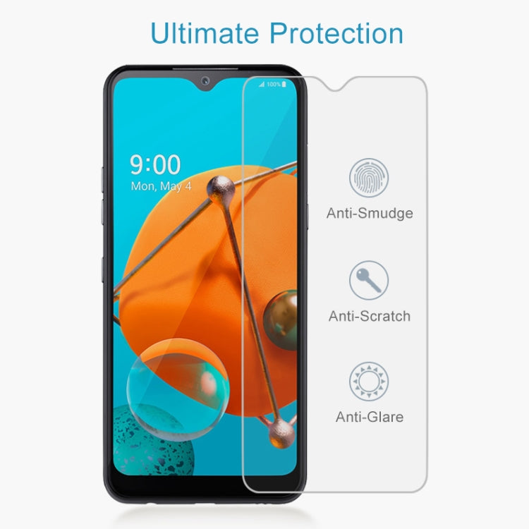 สำหรับ LG K51 0.26mm 9H 2.5D ฟิล์มกันรอยนิรภัยป้องกันการระเบิด, For LG K51