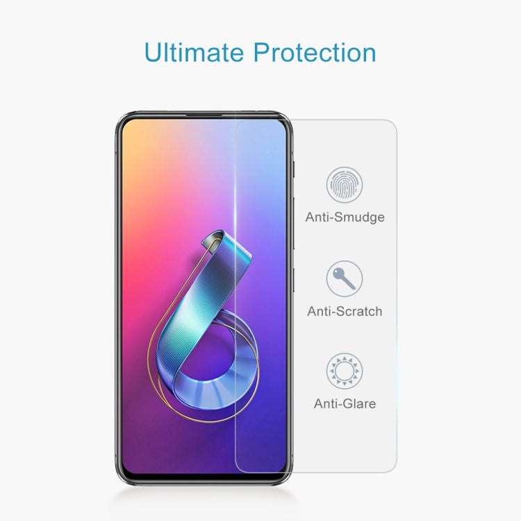 ฟิล์มกระจกนิรภัย 0.26mm 9H 2.5D สำหรับ Asus Zenfone 6 ZS630KL, For Asus Zenfone 6 ZS630KL (1 PCS)