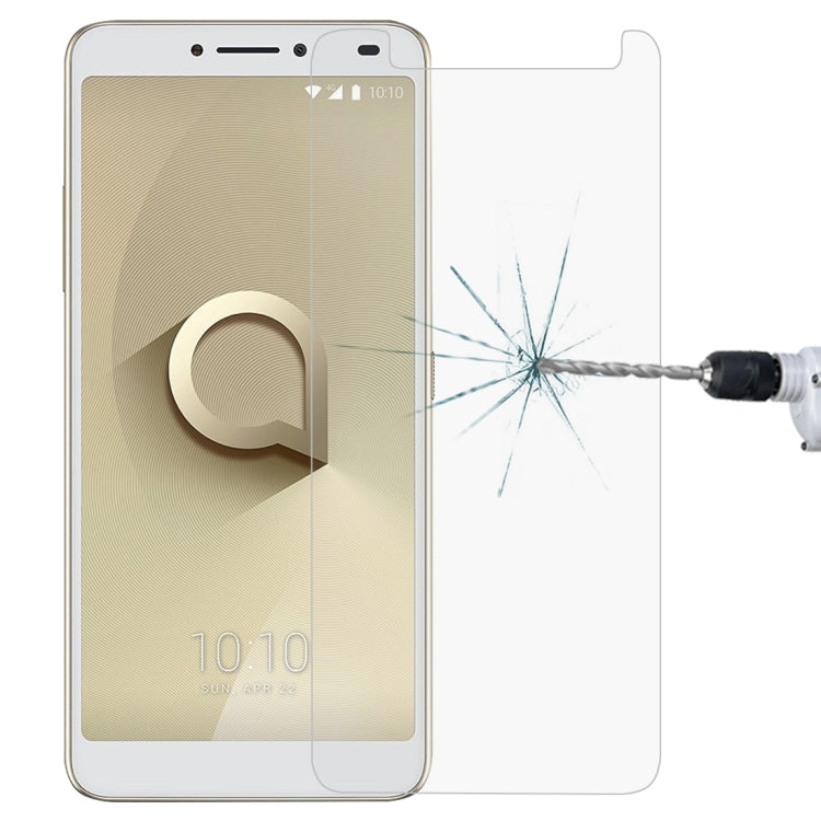 ฟิล์มกระจกนิรภัย 0.26 มม. 9H 2.5D สำหรับ Alcatel 3V, For 3V (1pc)