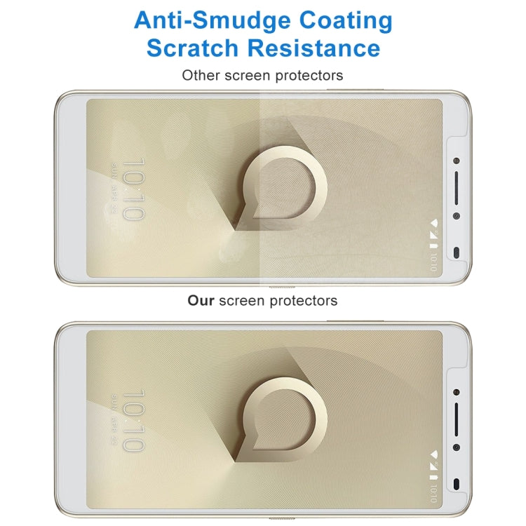 ฟิล์มกระจกนิรภัย 0.26 มม. 9H 2.5D สำหรับ Alcatel 3V, For 3V (1pc)