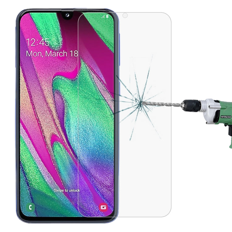 ฟิล์มกระจกนิรภัยแบบไม่เต็มหน้าจอ 2.5D สำหรับ Galaxy A40, For Galaxy A40 (1 PC)