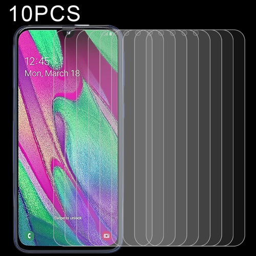 10 ชิ้น 2.5D ฟิล์มกระจกนิรภัยไม่เต็มหน้าจอสำหรับ Galaxy A40, For Galaxy A40 (10 PCS)