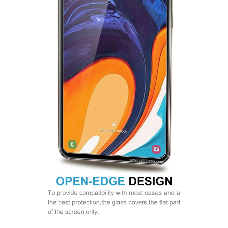 50 ชิ้น 2.5D ฟิล์มกระจกนิรภัยไม่เต็มหน้าจอสำหรับ Galaxy A60, For Galaxy A60 (50 PCS)