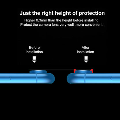สำหรับ iPhone XR โลหะผสมไทเทเนียมโลหะกล้องเลนส์ป้องกันฟิล์มกระจกนิรภัย, For iPhone XR (1 PC)