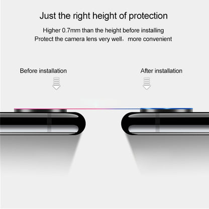 สำหรับ iPhone XS Max ไทเทเนียมโลหะผสมโลหะกล้องเลนส์ป้องกันฟิล์มกระจกนิรภัย, For iPhone XS Max (Black)(1 PC), For iPhone XS Max (Gold)(1 PC), For iPhone XS Max (Silver)(1 PC)